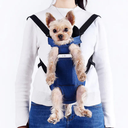 Pet Dog and Cat Backpack - Portable and Breathable Carrier